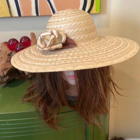 Liz Claiborne straw hat - Picture 1 of 8